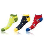 Set of three pairs of unisex colorful patterned socks Bellinda CRAZY IN-SHOE SOCKS 3x