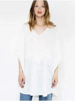 White linen loose blouse CAMAIEU - Women