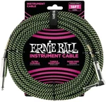 Ernie Ball P06082-EB Negru-Verde 5,5 m Drept - Oblic