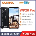 Oukitel Wp20 Pro Smartphones 6300 Mah Battery Android Phone 4gb Ram 64gb Rom Shockproof Outdoor Unlocked Cell Phone