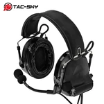 TS TAC-SKY silicone earmuffs version COMTAC II shooting earmuffs outdoor sports noise-cancelling pickup tactical headphones BK