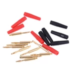 10pcs New 2mm Plugs Gold Plated Musical Speaker Cable Wire Pin Banana Plug Connectors HUXUAN