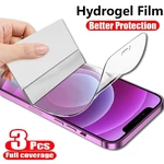 3PCS Hydrogel Film For iphone 14 Pro Max Screen Protector HD Cover Film For Apple iphone 14 Plus film