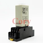 60 Second H3Y-4 Power On Time Delay Relay Timer 4PDT,14Pins & Socket