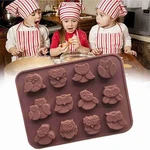 Owl Multi-expression Silicone Chocolate Mold DIY Creative Baking Mold