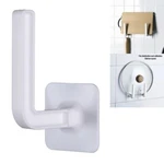 1 Pc L-Shape Punch-Free Hook Wall Mounted Cloth Hanger For Coats Hats Towels Clothes Kitchen Rack Roll Bathroom Holder