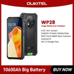 Oukitel WP28 Rugged Smartphone 6.52‘' HD+ 10600mAh 8GB+256GB Android13 Mobile Phone 48MP Camera Cell Phone