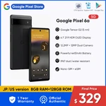 US Version Google Pixel 6A 5G 6GB RAM 128GB ROM 6.1"OLED Display Octa Core NFC Full Screen Android