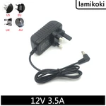 Round Hole 90 Degree Elbow British Standard 12V 3.5A Transformer Power Adapter