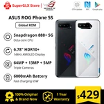 Global Rom Asus ROG Phone 5s ROG 5S 5G Gaming Phone 144Hz Display Snapdragon 888 Plus 6000mAh Fast charging 65W Smartphone