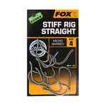 Fox háčky Edges Stiff Rig Straight Hooks vel. 4, 10 ks Micro Barbed