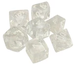Chessex Sada kostek Chessex Translucent Clear/White Polyhedral 7-Die Set