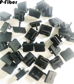 100pcs silicone USB dust plug Vehicle mounted USB charging port rubber cap protective cover