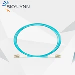 20PC Profesional Telcom LC/UPC-LC/UPC Duplex 2.0mm Multi Mode OM3 Aqua LSZH Jacket Fiber Optic Patch Cord 0.5M/1M/2M/3M/5M