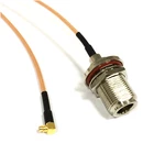 New Modem Coaxial Cable N Female Jack Nut To MMCX Male Plug Right Angle Connector RG316 Pigtail Adapter 15CM 6"