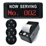 Queuing System Machine With Printer And 3-Digit Display With Next Control Button Wireless Queue Management System