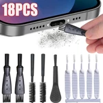 18PCS Mobile Phone Charging Port Dust Brush for iPhone 14 Samsung Xiaomi Huawei Universal Spearker Hole Cleaner Brush Kit Tool