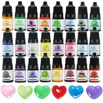 24 Colors 5ml Concentrated Color Resin Pigment Crystal Epoxy Resin Candle Pigment Dye Colorant Jewelry Making Accessories