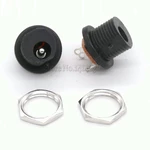 10Pcs DC Power Socket DC-021 with screws Opening 11mm 5.5*2.5 mm
