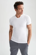 DEFACTO Slim Fit V-Neck Top