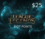 League of Legends 25 USD Prepaid RP Card NA