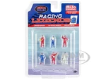 "Racing Legends 2" 6 piece Diecast Set (6 Driver Figures) Limited Edition to 4800 pieces Worldwide 1/64 Scale Models by American Diorama
