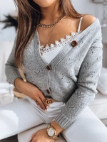 Women's sweater ZOLA light gray Dstreet