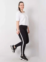 Black and silver leggings plus sizes