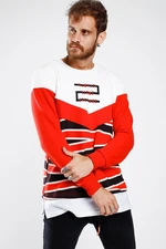 Lafaba Men's Red Printed Sweatshirt