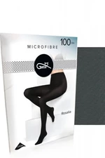 Gatta Rosalia microfibre 100 den grafitové Punčochové kalhoty 2 grafitová (tmavě šedá)