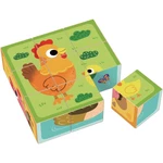 Dvěděti Wooden Blocks Farm kostky ze dřeva 12 m+ 9 ks