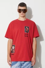 Bavlnené tričko KSUBI červená farba, s potlačou