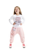 Mushi Hip-Hop Girl Pink Sweatpants+T-Shirt