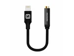 Adaptér SWISSTEN Lightning / JACK 3,5mm (pro poslech hudby) Black