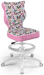 ENTELO Dětská židle Petit White 4 HC+F s opěrným kruhem ST31 motýlci