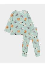 LC Waikiki Crew Neck Long Sleeve Baby Boy Pajamas Set