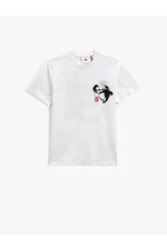 Licencované tričko Kung Fu Panda s potlačou a okrúhlym výstrihom