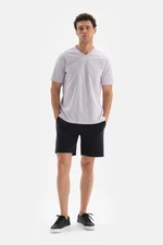 Dagi Black Modal Shorts with Elastic Waist and Pocket Detailed at the Back.