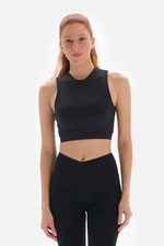 Dagi Black Women's Sports Bra with Window Back