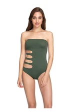 Dagi Women's Khaki Strapless Swimwear