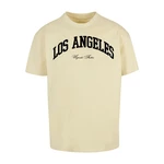 L.A. College Oversize tričko měkké žluté