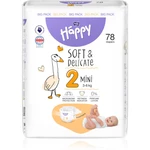 BELLA Baby Happy Soft&Delicate Size 2 Mini jednorázové pleny 3-6 kg 78 ks