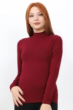 InStyle Long Sleeve Turtleneck Basic Body - Claret Red