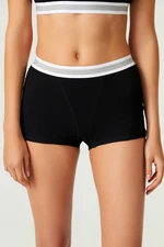 LOS OJOS x Melody Black Cotton Ribbed Boxer Briefs