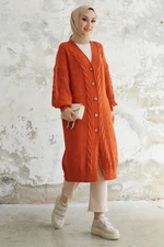 InStyle Evia Buttons Knitwear Cardigan - Orange
