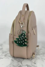 Christmas tree keychain white