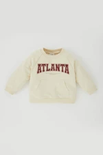 DEFACTO Regular Fit Printed Crew Neck Sweatshirt