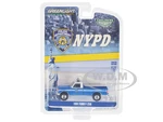 1991 Ford F-250 Pickup Truck Blue and White "NYPD (New York City Police Department) Emergency Services" "Hobby Exclusive" Series 1/64 Diecast Model C