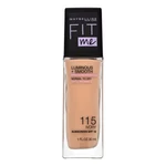 Maybelline Fit Me Luminous + Smooth SPF 18 Foundation 115 Ivory tekutý make-up pre zjednotenú a rozjasnenú pleť 30 ml