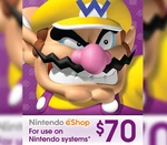 Nintendo eShop Prepaid Card $70 CA Key